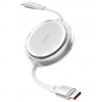 iOttie 100W Retractable καλώδιο USB-C με γρήγορη φόρτιση/μεταφορά δεδομένων, 2 τεμ. - ΛΕΥΚΟ - IOTACC610