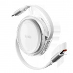 iOttie 100W Retractable καλώδιο USB-C με γρήγορη φόρτιση/μεταφορά δεδομένων, 2 τεμ. - ΛΕΥΚΟ - IOTACC610