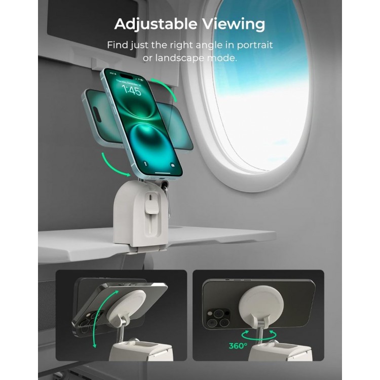 iOttie Treker Βάση ταξιδίου MagSafe Travel, με Μαγνητικό δακτυλίδι Adapter - ΛΕΥΚΟ - TRKNCG112