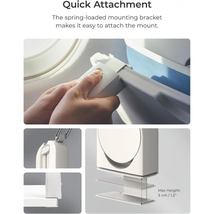 iOttie Treker Βάση ταξιδίου MagSafe Travel, με Μαγνητικό δακτυλίδι Adapter - ΛΕΥΚΟ - TRKNCG112