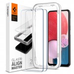 Spigen SGP AlignMaster Γυαλί Προστασίας Glas.tR για Samsung Galaxy A13 - 2 ΤΕΜ - ΔΙΑΦΑΝΟ - AGL04280