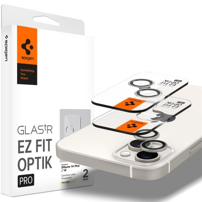SPIGEN SGP OPTIK.TR EZ FIT CAMERA PROTECTOR Γυαλί προστασίας ΦΑΚΩΝ 9H για CAMERA LENS για Apple IPHONE 14 / 14 PLUS - STARLIGHT - AGL05604 - 2-TEM