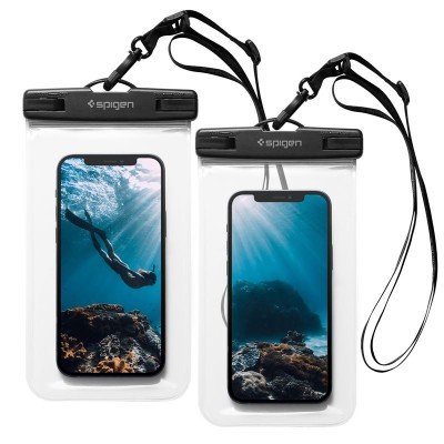 Spigen SGP Velo A601 Universal Αδιάβροχη θήκη τηλεφώνου, 2 ΤΕΜ - ΔΙΑΦΑΝΟ - AMP03098