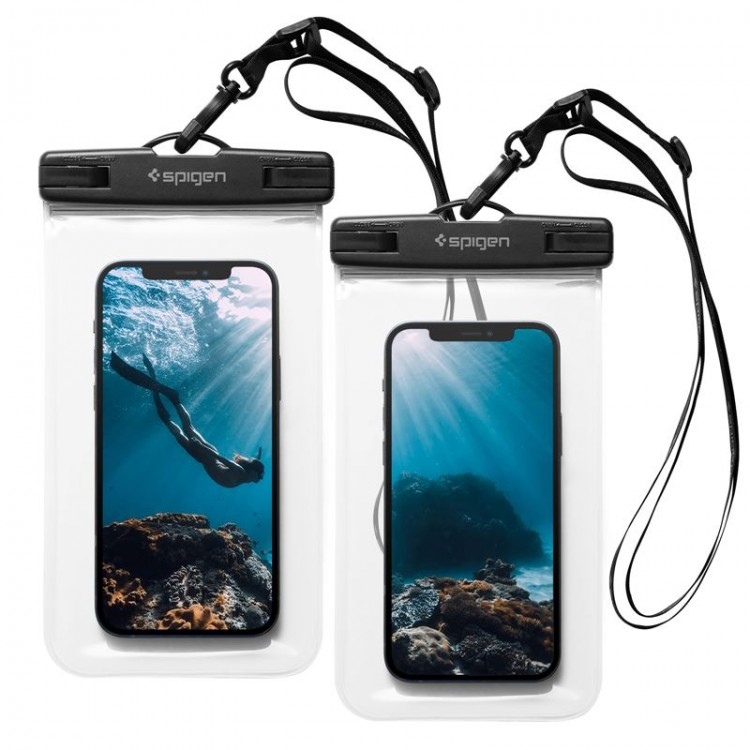 Spigen SGP Velo A601 Universal Αδιάβροχη θήκη τηλεφώνου, 2 ΤΕΜ - ΔΙΑΦΑΝΟ - AMP03098