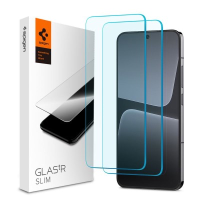 SPIGEN SGP TEMPERED GLASS GLAS.TR SLIM 2-PACK for XIAOMI 13, XIAOMI 14 - 2 ΤΕΜ - AGL06037 - ΔΙΑΦΑΝΟ 