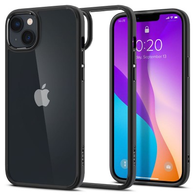Θήκη Spigen SGP Crystal Hybrid για Apple iPhone 14 6.1 - ΜΑΥΡΟ ΔΙΑΦΑΝΟ - ACS04681