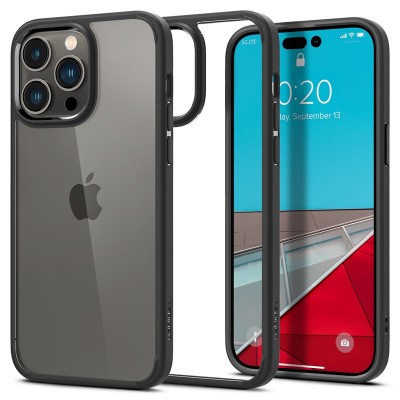 Θήκη Spigen SGP Crystal Hybrid για Apple iPhone 14 Pro 6.1 - ΜΑΥΡΟ - ACS04669
