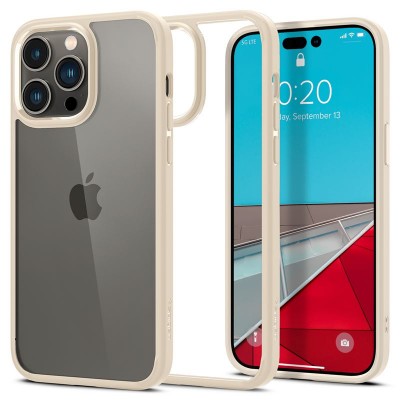 Θήκη Spigen SGP Crystal Hybrid για Apple iPhone 14 Pro 6.1 - Sand ΜΠΕΖ - ACS04668