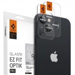 SPIGEN SGP OPTIK.TR EZ FIT CAMERA PROTECTOR Γυαλί προστασίας ΦΑΚΩΝ 9H για CAMERA LENS για Apple IPHONE 14 / 14 PLUS / 15 / 15 PLUS - ΜΑΥΡΟ - AGL05213 - 2 pcs