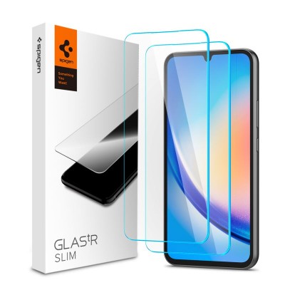 Spigen SGP Tempered Glass for Samsung Galaxy A34 5G - CRYSTAL CLEAR - 2 PCS - AGL05967