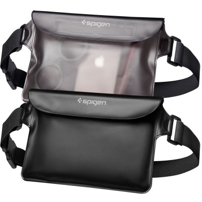 Spigen Aqua Shield WaterProof Waist Bag A620 2 τεμ. - ΜΑΥΡΟ / ΓΚΡΙ ΔΙΑΦΑΝΟ - AMP04531