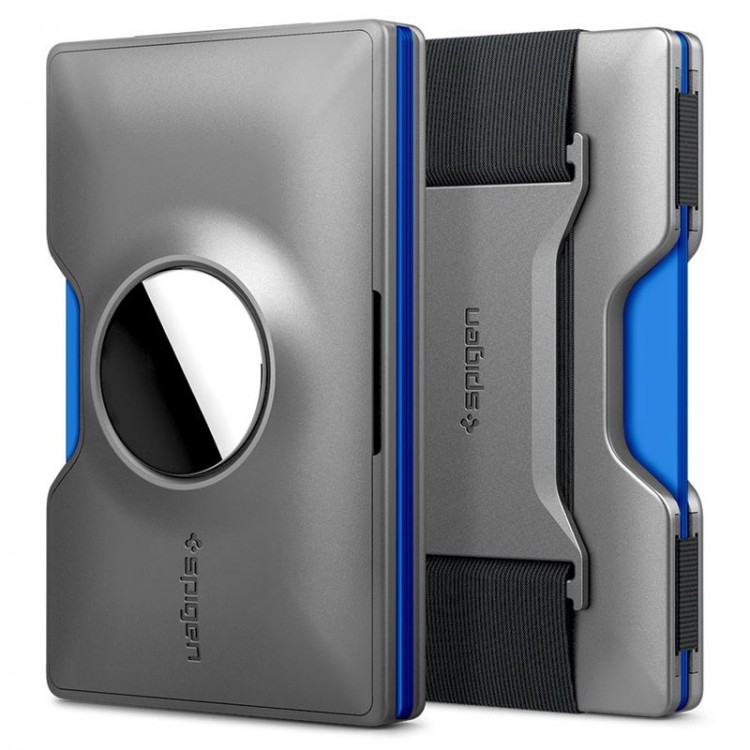 Spigen SGP RFID Wallet S πορτοφόλι κλιπ καρτών για Apple AirTag - ΓΡΑΦΙΤΗΣ - AMP02303