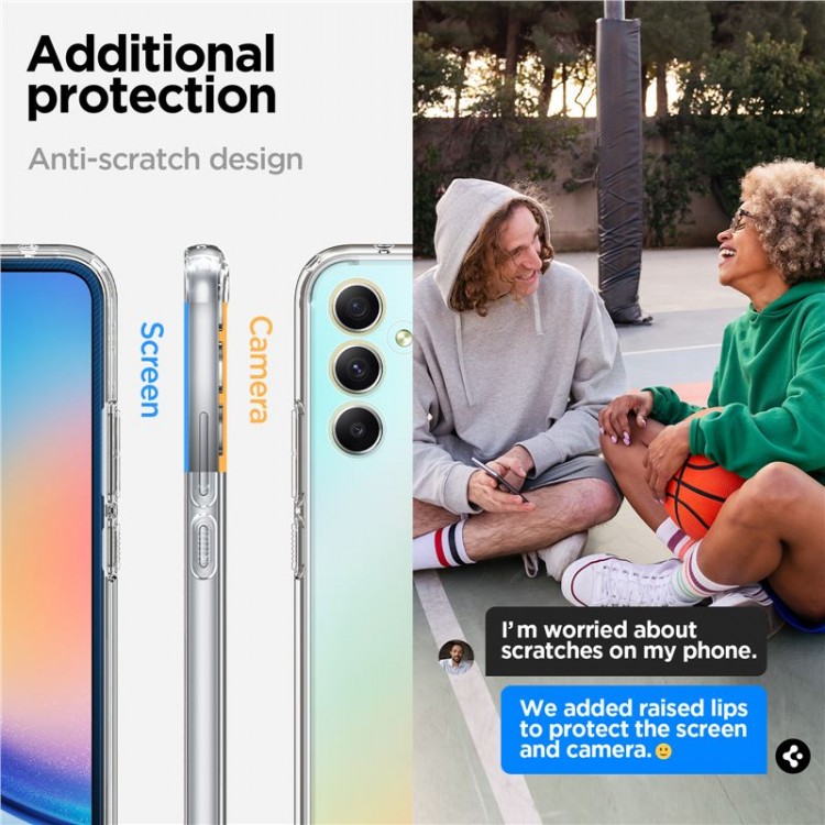 Θήκη Spigen SGP Ultra Hybrid για Samsung Galaxy A34 5G - ΔΙΑΦΑΝΗ - ACS05904