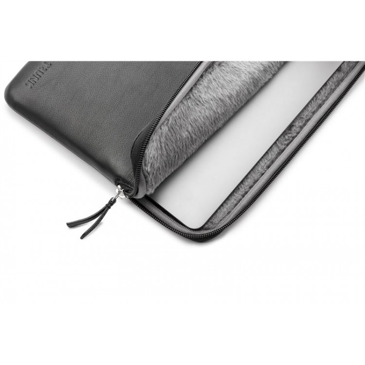 Trunk Δερμάτινη θήκη χαρτοφύλακας Sleeve για Apple MacBook Pro 16" M3 2023/M2 2023/M1 2021 - ΜΑΥΡΟ - TR-LEAALSPRO16-BLK