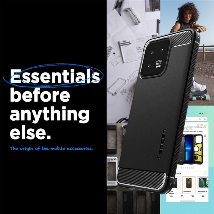 Θήκη Spigen SGP Rugged Armor για XIAOMI 13 - ΜΑΥΡΟ - ACS05323