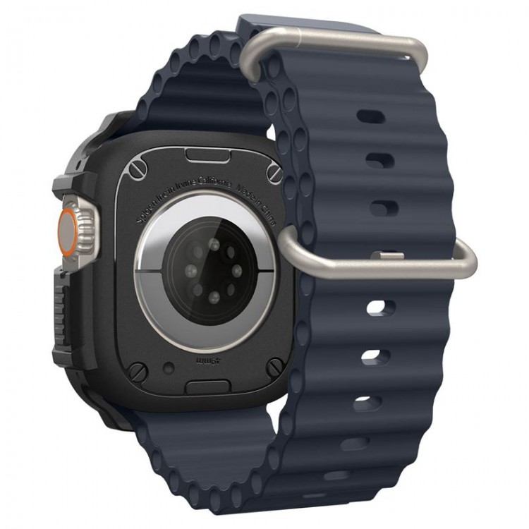 θήκη Spigen SGP Rugged Armor για Apple Watch Ultra 49mm 1/2 - ΜΑΥΡΟ - ACS05456