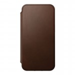 NOMAD θήκη Πορτοφόλι δερμάτινη Folio Rugged rustic MagSafe για Apple iPhone 14 6.1 2022 - ΚΑΦΕ - NM01247685