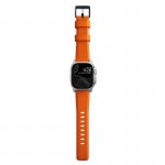 NOMAD Sport Rugged Strap Αδιάβροχο σιλικόνης για Apple Watch 1,2,3,4,5,6,SE,7,8,9 Ultra series - 42mm-44mm-45mm-49mm - ΠΟΡΤΟΚΑΛΙ ΑΣΗΜΙ - NM01287285