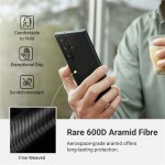 Θήκη Pitaka MagSafe ARAMID CARBON MagEZ 3 για Samsung Galaxy S23 Ultra - ΜΑΥΡΟ ΓΚΡΙ - KS2301U