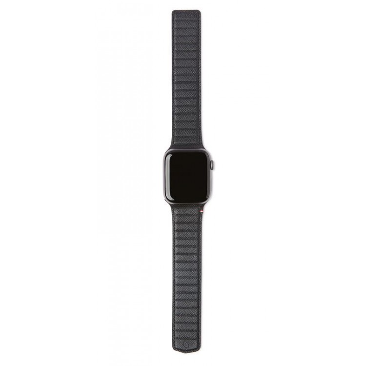 Decoded Δερμάτινο Μαγνητικό λουράκι Traction Strap για Apple Watch SERIES 9/8/7 (41mm) /6/SE/5/4 (40mm) /3/2/1 (38mm) - ΜΑΥΡΟ