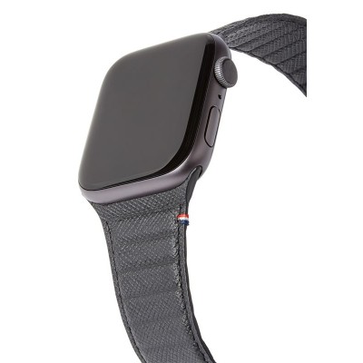 Decoded Δερμάτινο Μαγνητικό λουράκι Traction Strap για Apple Watch SERIES 9/8/7 (41mm) /6/SE/5/4 (40mm) /3/2/1 (38mm) - ΜΑΥΡΟ