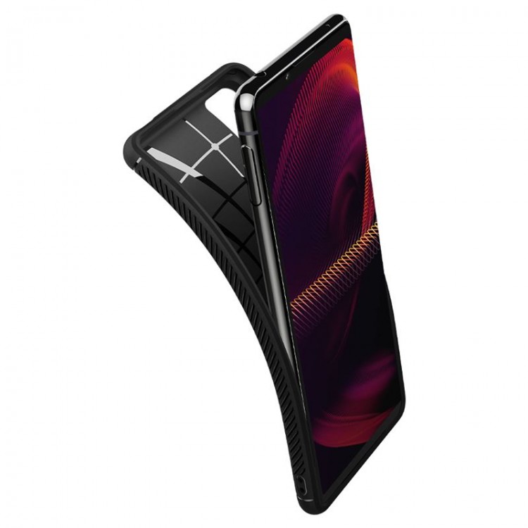 Θ΄ήκη Spigen SGP Rugged Armor για Sony Xperia 5 III - ΜΑΥΡΟ - ACS03128