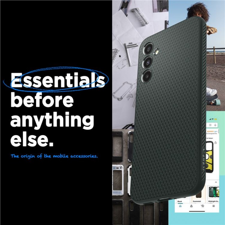 Θήκη Spigen Liquid Air για Samsung Galaxy A34 5G - ACS06105 - ABYSS ΠΡΑΣΙΝΟ