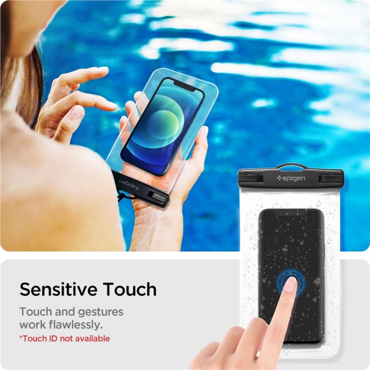 Spigen SGP Velo A601 Universal Αδιάβροχη θήκη τηλεφώνου, 2 ΤΕΜ - ΔΙΑΦΑΝΟ - AMP03098