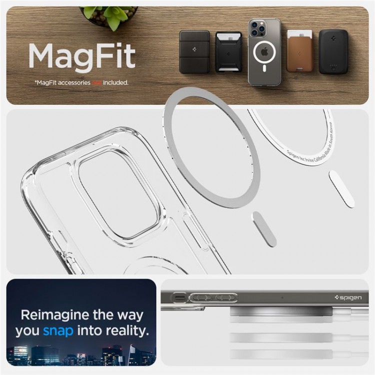 Θήκη Spigen SGP Crystal Hybrid MagSafe MAGFIT για Apple iPhone 15 PLUS 6.7 - ΛΕΥΚΟ - ACS06463
