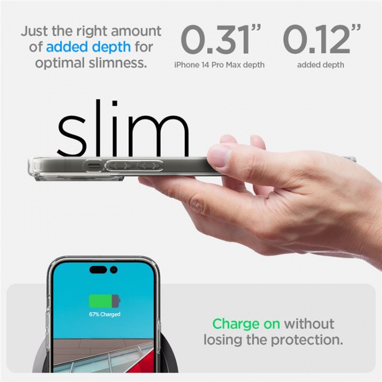 Θήκη Spigen SGP Crystal Hybrid MagSafe MAGFIT για Apple iPhone 15 PLUS 6.7 - ΛΕΥΚΟ - ACS06463