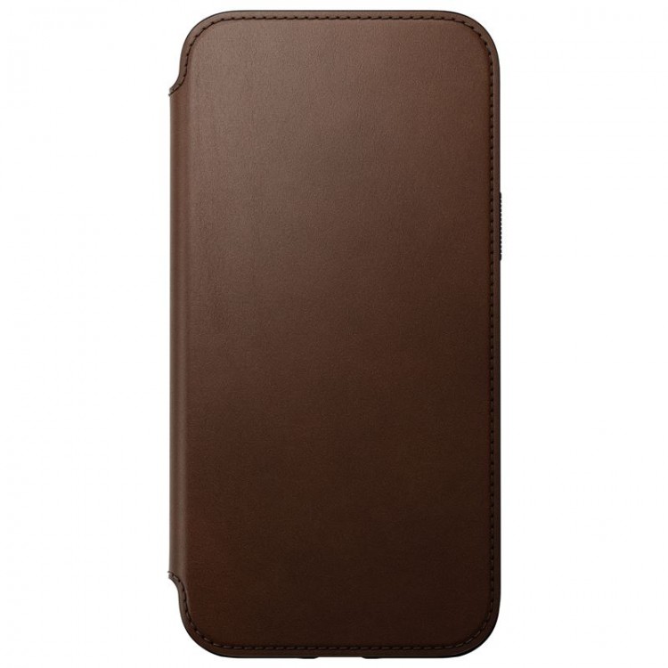 Θήκη Nomad Leather MagSafe Folio για Apple iPhone 14 Plus 6.7 2022/15 PLUS 6.7 2023 - ΚΑΦΕ - NM01284185