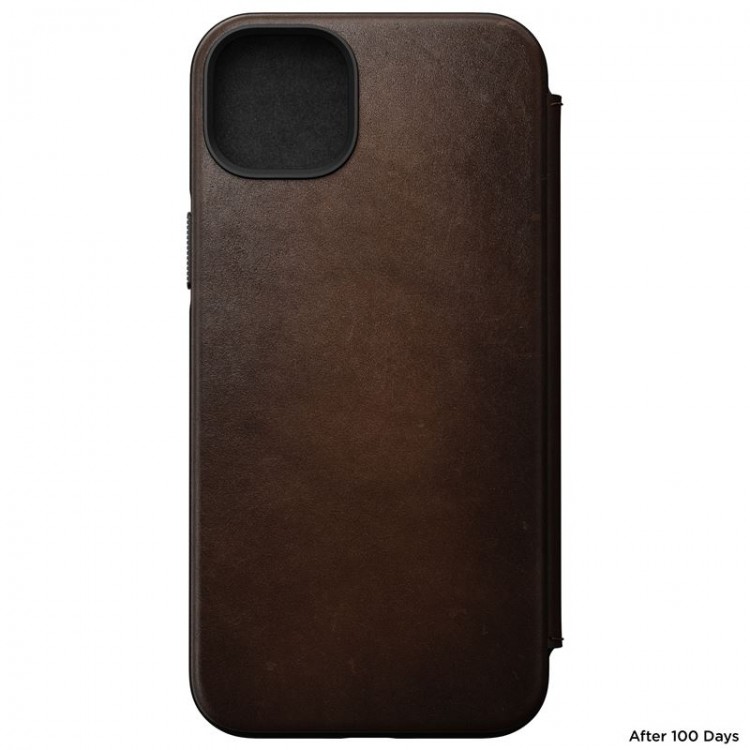 Θήκη Nomad Leather MagSafe Folio για Apple iPhone 14 Plus 6.7 2022/15 PLUS 6.7 2023 - ΚΑΦΕ - NM01284185