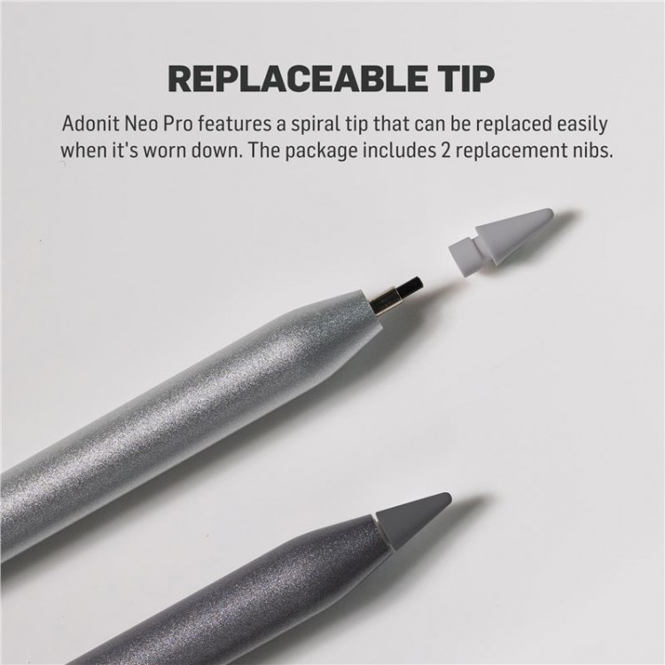Adonit Μαγνητικό STYLUS Neo Pro - ΓΚΡΙ - ADNEOPG