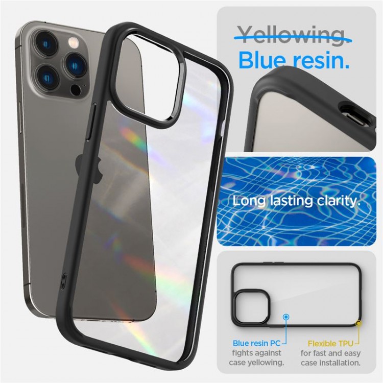 Θήκη Spigen SGP Crystal Hybrid για Apple iPhone 14 Pro Max 6.7 - ΜΑΥΡΟ - ACS04642