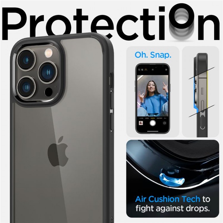Θήκη Spigen SGP Crystal Hybrid για Apple iPhone 14 Pro Max 6.7 - ΜΑΥΡΟ - ACS04642