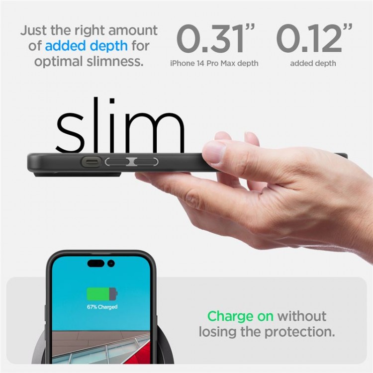 Θήκη Spigen SGP Crystal Hybrid για Apple iPhone 14 Pro Max 6.7 - ΜΑΥΡΟ - ACS04642