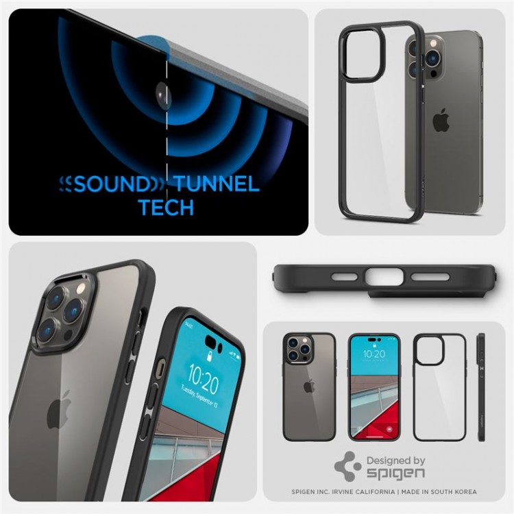 Θήκη Spigen SGP Crystal Hybrid για Apple iPhone 14 Pro Max 6.7 - ΜΑΥΡΟ - ACS04642