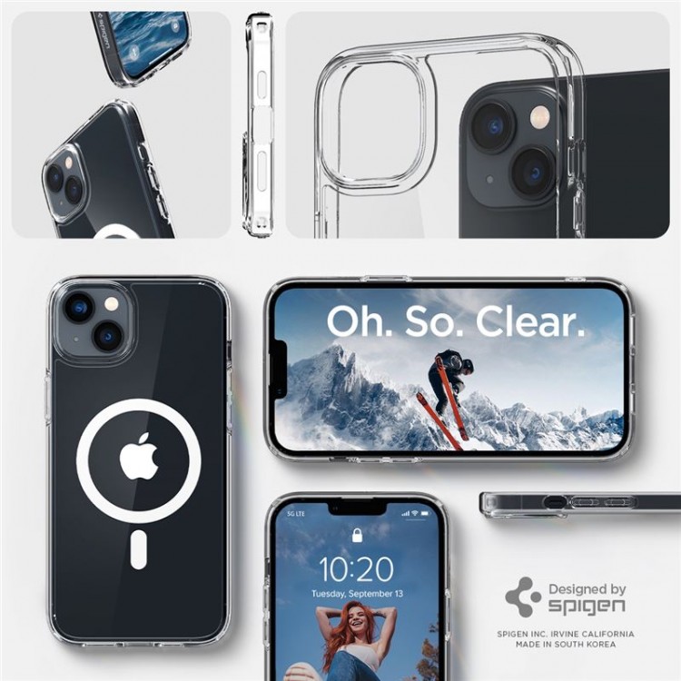 Θήκη Spigen SGP Crystal Hybrid MagSafe MAGFIT για Apple iPhone 14 6.1 - ΛΕΥΚΟ - ACS04682