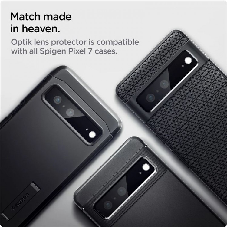 Spigen SGP GLAS.tR SLIM Γυαλί προστασίας 9H Camera Lens για CAMERA για Google Pixel 7 - ΜΑΥΡΟ - 2 τεμ. - AGL05471