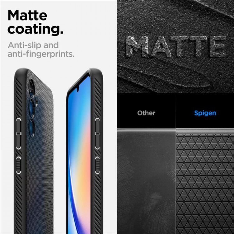 Θήκη Spigen Liquid Air για Samsung Galaxy A34 5G - ACS05905 - ΜΑΥΡΟ