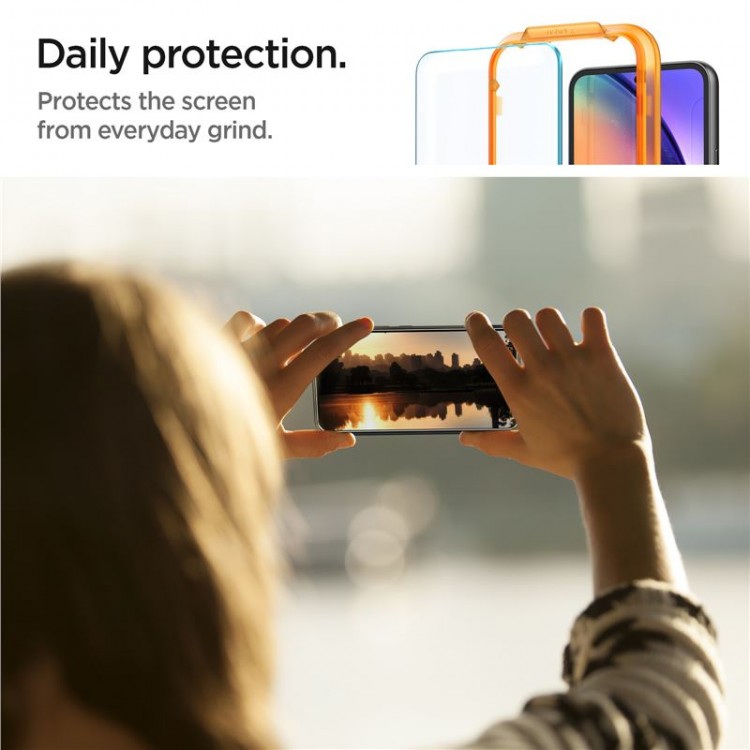 Spigen SGP Γυαλί προστασίας ALM GLAS.tR SLIM FC για SAMSUNG GALAXY A54 5G - ΔΙΑΦΑΝΟ - 2 ΤΕΜ - AGL05966