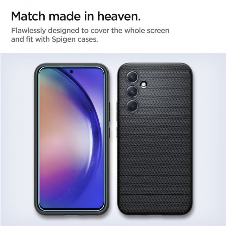 Spigen SGP Γυαλί προστασίας ALM GLAS.tR SLIM FC για SAMSUNG GALAXY A54 5G - ΔΙΑΦΑΝΟ - 2 ΤΕΜ - AGL05966