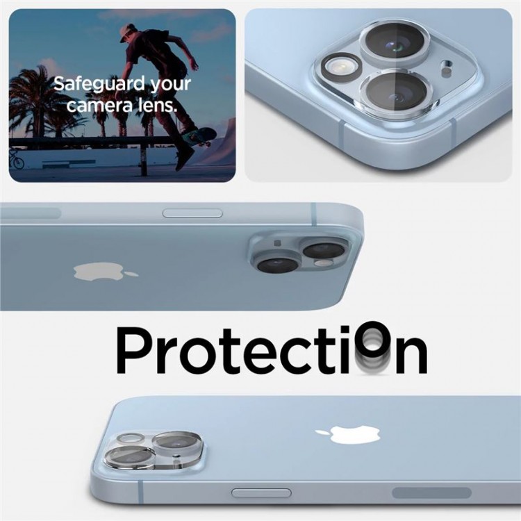 Spigen SGP Γυαλί προστασίας Φακών κάμερας Glass Optik 2 Pack για Apple iPhone 14/iPhone 14 Plus - ΔΙΑΦΑΝΟ - AGL05229