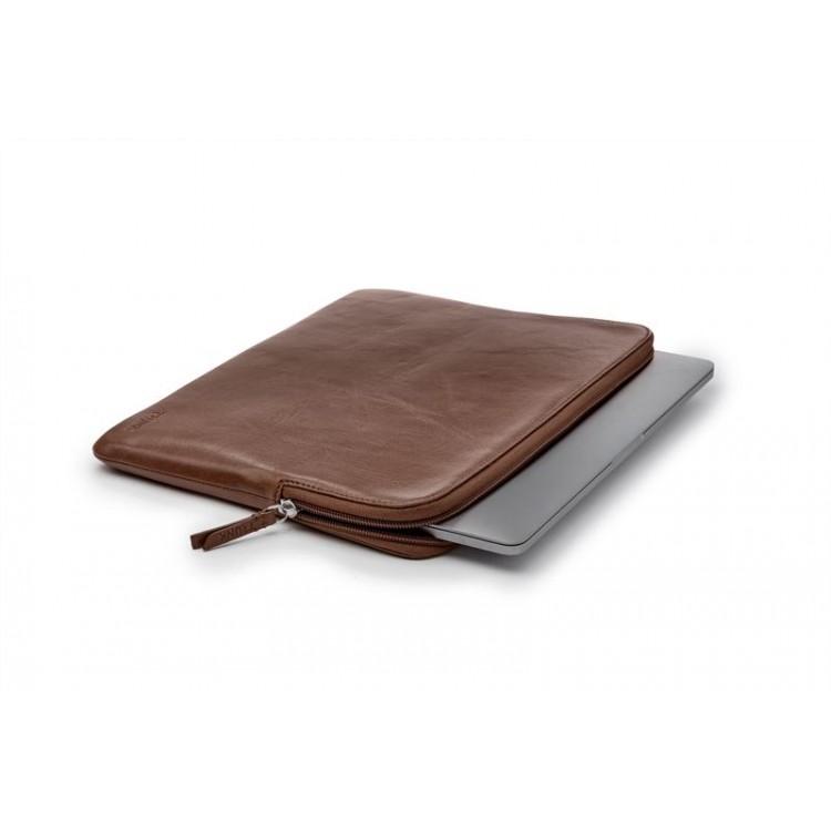 Trunk Δερμάτινη θήκη χαρτοφύλακας Sleeve για Apple MacBook Pro 14 M3 2023/M2 2023/M1 2021 - ΚΑΦΕ - TR-LEAALSPRO14-BRW