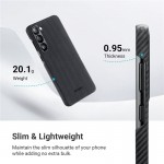 Θήκη Pitaka MagSafe Ultra-Slim ARAMID CARBON MagEZ 4 για Samsung Galaxy S25 5G 2025 - ΜΑΥΡΟ ΓΚΡΙ - KS2501