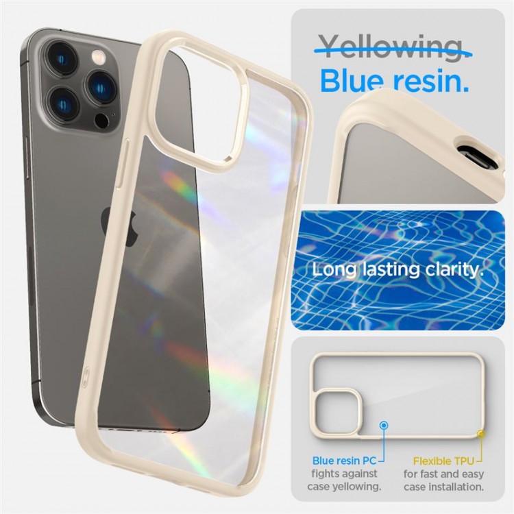 Θήκη Spigen SGP Crystal Hybrid για Apple iPhone 14 Pro 6.1 - Sand ΜΠΕΖ - ACS04668
