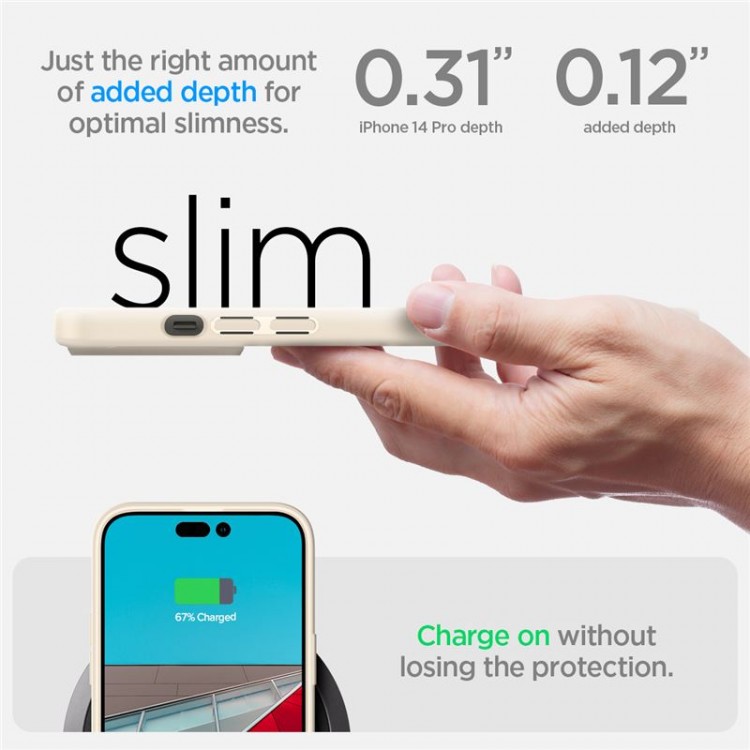 Θήκη Spigen SGP Crystal Hybrid για Apple iPhone 14 Pro 6.1 - Sand ΜΠΕΖ - ACS04668