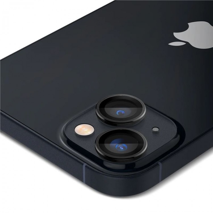 SPIGEN SGP OPTIK.TR EZ FIT CAMERA PROTECTOR Γυαλί προστασίας ΦΑΚΩΝ 9H για CAMERA LENS για Apple IPHONE 14 / 14 PLUS / 15 / 15 PLUS - ΜΑΥΡΟ - AGL05213 - 2 pcs