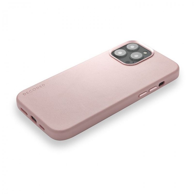 Θήκη Decoded Δερμάτινη MagSafe για Apple iPhone 13 Pro Max - ΡΟΖ - DE-D22IPO67PBC6PPK