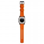 NOMAD Sport Rugged Strap Αδιάβροχο σιλικόνης για Apple Watch 1,2,3,4,5,6,SE,7,8,Ultra series - 42mm-44mm-45mm-49mm - ΠΟΡΤΟΚΑΛΙ ΜΑΥΡΟ - NM01217985